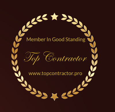 image shows Top Contractor Certification logo